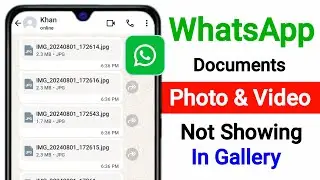 WhatsApp Documents Photo Not Showing in Gallery | Fix WhatsApp Document Photo Not Showing in Gallery