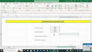 Checkbox (Form Control) in Excel VBA