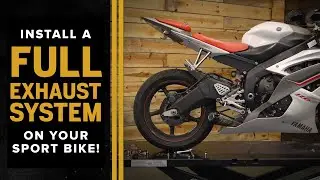 How to Install a Full Exhaust System on a Sport Bike | On The Lift