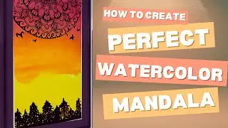 How to select art supplies to create a perfect watercolor mandala