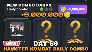 DAY 59! HAMSTER KOMBAT DAILY COMBO CARDS TODAY JULY 20-21