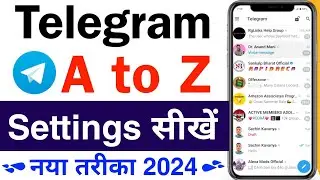 telegram ki sabhi a to z settings | telegram all settings and features | telegram all settings