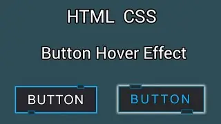 Button Hover Effect using HTML & CSS.