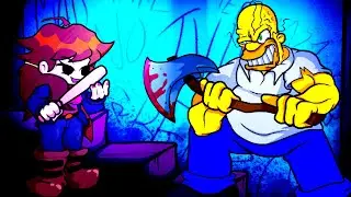 Homer fights GF // FNF Mod