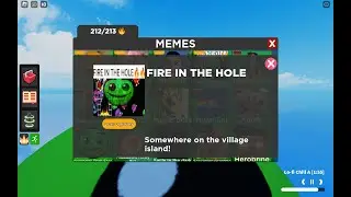 How to find Fire in da hole in Find the Memes