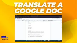 How to Translate a Google Doc