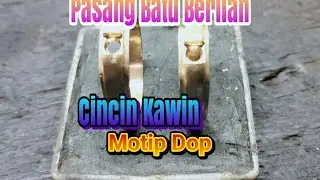 Pasang Batu Berlian Di Cincin Kawin Dan Motip Dop //Pasir semperot