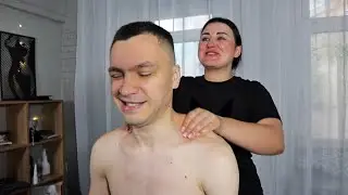 ASMR Strong full body massage and chiropractic adjustmens by Alyona