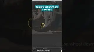 Animate art in Blender #blender #tutorial #art