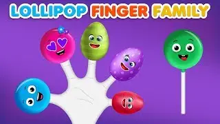 Fun Lollipop Finger Family Play with Surprise Eggs