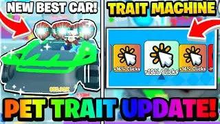 NEW SECRET WHEEL PET, PET TRAITS MACHINE AND FREE CAR IN ROBLOX RACE CLICKER