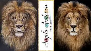 Realistic Lion Portrait Acrylic Painting Tutorial LIVE Viewer's Choice Poll Winner