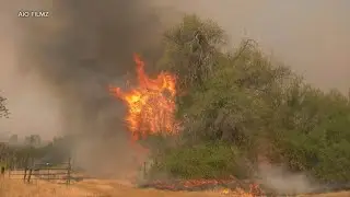 Wildfires burning on the West Coast