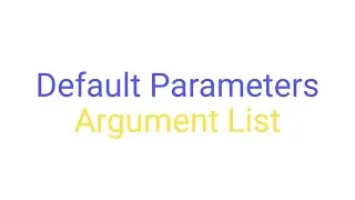 Javascript Argument List and Default Values in Functions