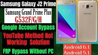 Samsung Galaxy J2 Prime (G532g) Frp Bypass Android 6.0.1 Without PC 100% Free | G532G FRP Bypass |