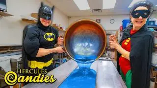 Batman & Robin Make Ribbon Candy!