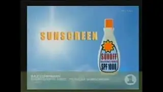 Everybody's Free (To Wear sunscreen) Baz Luhrmann - Classic 90's music