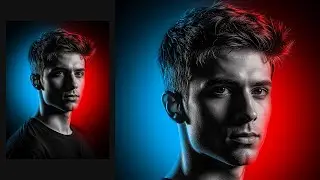 Simple Way To Apply a DUAL LIGHTING Effect In Adobe Photoshop