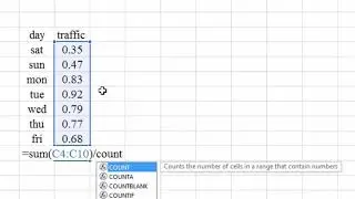 How To Use The SUM And COUNT Function To Calculate The Average In Excel