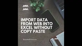 How to Import Data from Web to Excel ?