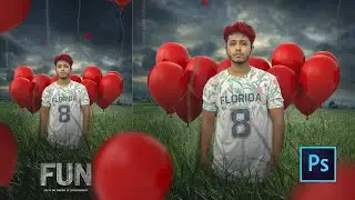 Red Balloon Photo manipulation and Poster Design Effect in Photoshop