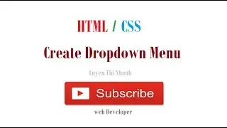 Create Dropdown Menu Simple (HTML/CSS basic)