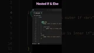 Nested If-Else in php | urdu/hindi | #PHPtutorial #NestedIfElse #PHPCode #LearnPHP #PHPforBeginners