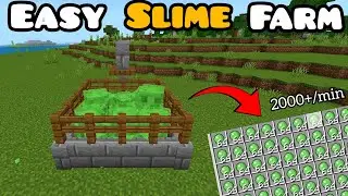 How to Make an EASY SLIME Farm in Minecraft PE 1.21+