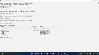 How to Create user in Oracle / SQL*Plus | ORACLE 21c| Grant | Revoke  permissions to User