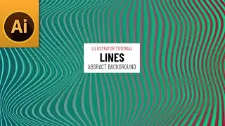 How to Create Abstract Lines Background in Adobe Illustrator | Abstract Wave Background Illustrator