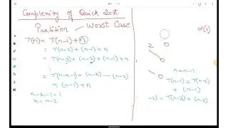 Quick Sort Analysis | Worst Best, Average case Analysis of Quick Sort | Quick Sort Time Complexity |