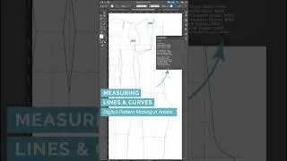 28/49 Measuring Lines & Curves - Digital Pattern Making in Adobe Illustrator #patternmaking #sewing