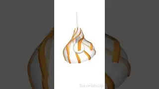 Modeling a Ceiling Lamp in SketchUp #shorts