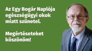 Az Egy Bogár Naplója egészségügyi okok miatt szünetel. Megértéseteket köszönöm!