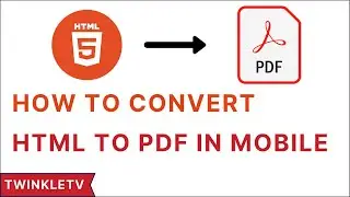 How To Convert HTML To PDF In Mobile