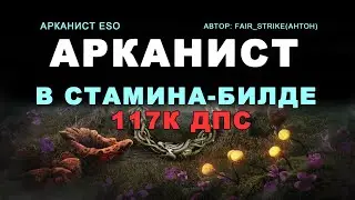 Арканист в стамина билде 117к dps Некром Necrom Arcanist stamina build