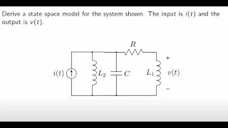 State-space model of an electric circuit - STEP BY STEP