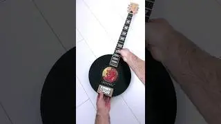 Vinyl Record Electric Guitar - #guitar #diyguitar #diy #vinyl #vinylcommunity #electricguitar