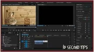 10 Second Tips: Warp Stabilizer (Stabilize Your Shot) Video Effect in Premiere Pro CC