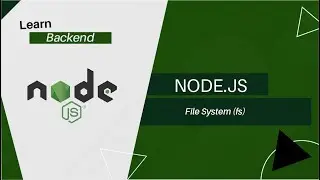 NodeJS Beginners Course (Learn Backend) #2  -  Using file System (fs)