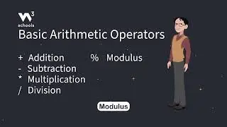 JavaScript Arithmetic Operators - Part 2 - Basic Operators - #w3schools #javascript #programming