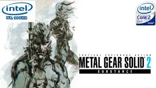 METAL GEAR SOLID 2 SUBSTANCE on intel GMA 4500MHD | intel core 2 duo | VRAM 128mb | gameplay laptop