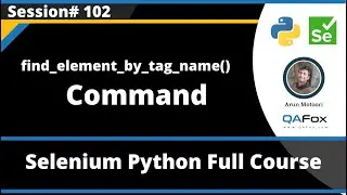 find_element_by_tag_name() Command (Selenium Python - Session 102)