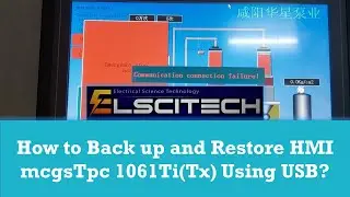 How to Back up and Restore HMI mcgsTpc 1061Ti(Tx) using USB?