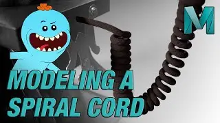 Maya Modeling Tutorial: How to Create a Realistic Spiral Cord with the Wire Deformer