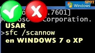 Usar sfc /scannow para comprobar Windows 7, XP o Vista