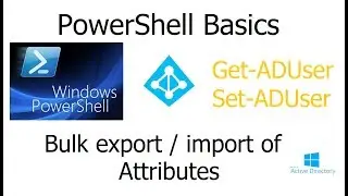 MS Active Directory, Bulk export and import of Attributes