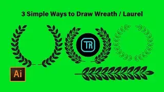 Illustrator Trick : 3 Simple Ways to Draw Wreath / Laurel