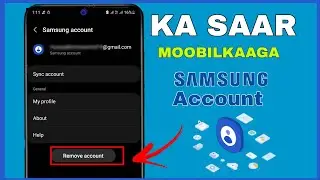 SIDA MOOBILKA LOOGA SAARO SAMSUNG ACCOUNT || DELETE SAMSUNG ACCOUNT