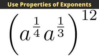 Simplify the Expression (a^(1/3)(a^(1/4))^12